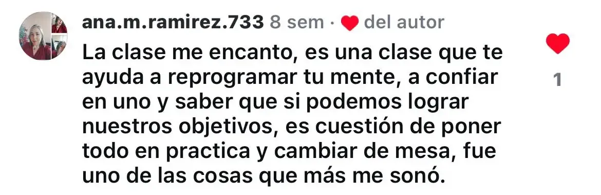 Testimonio de alumno