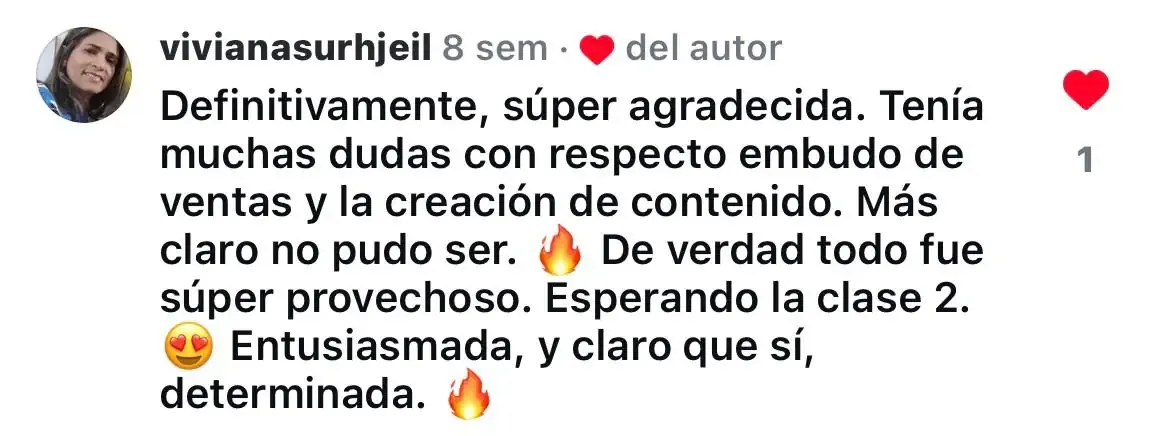 Testimonio de alumno