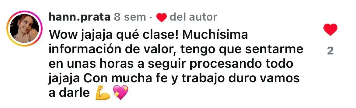 Testimonio de alumno