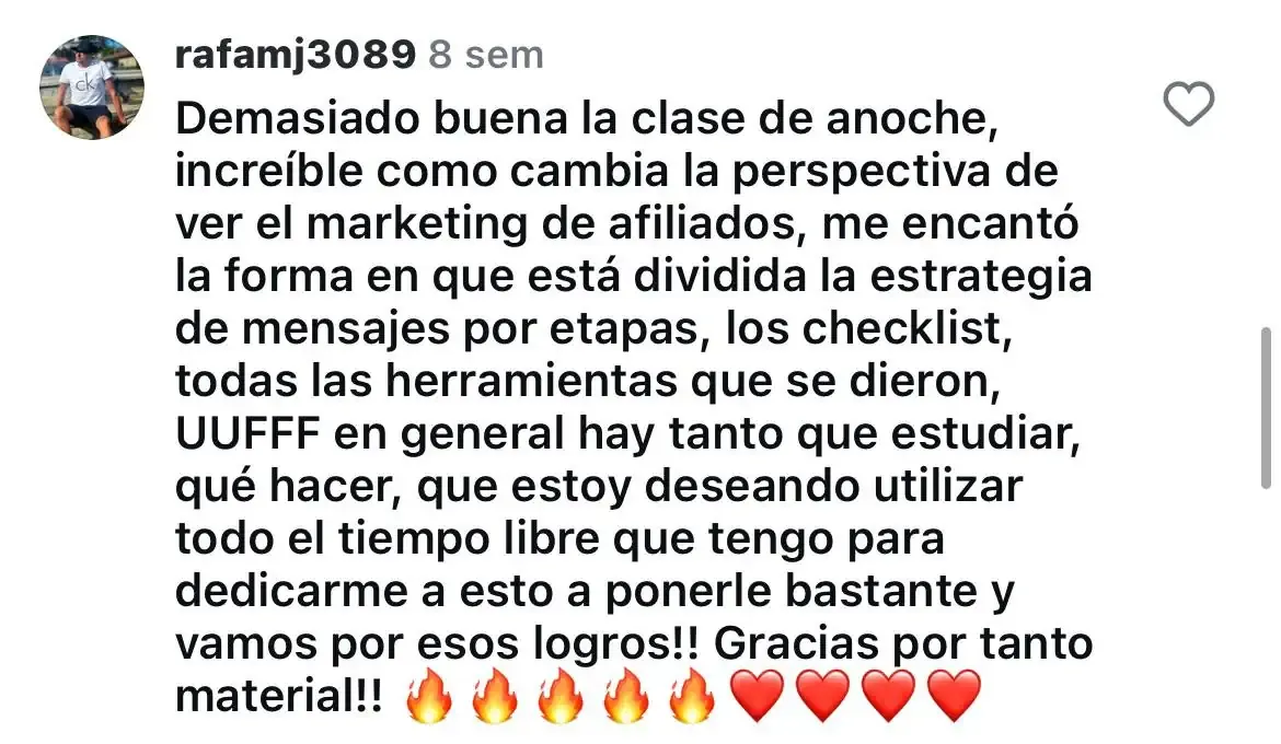 Testimonio de alumno