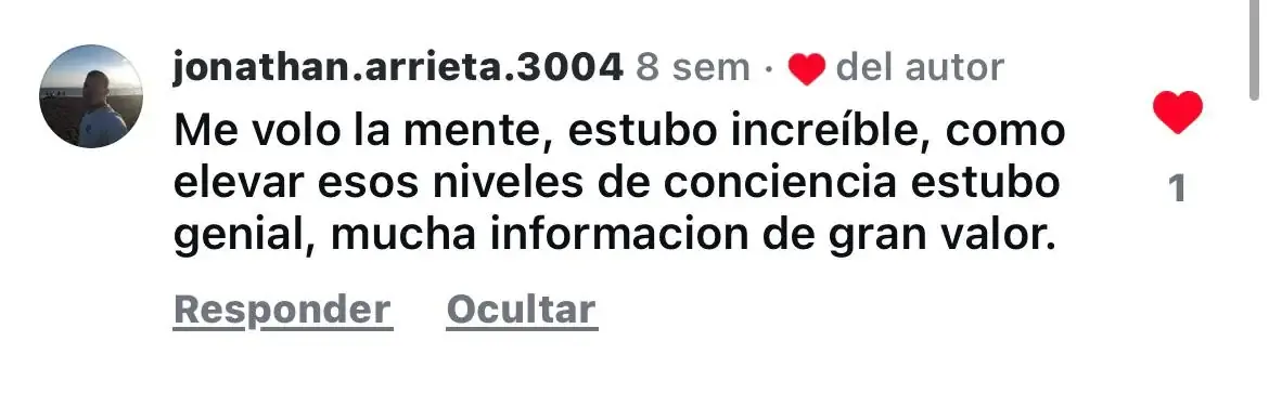 Testimonio de alumno