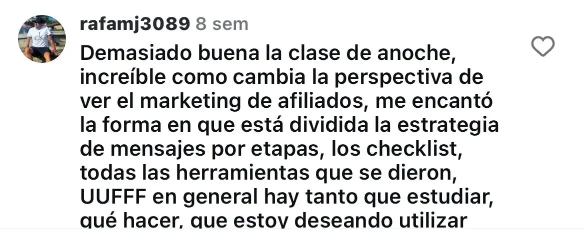 Testimonio de alumno