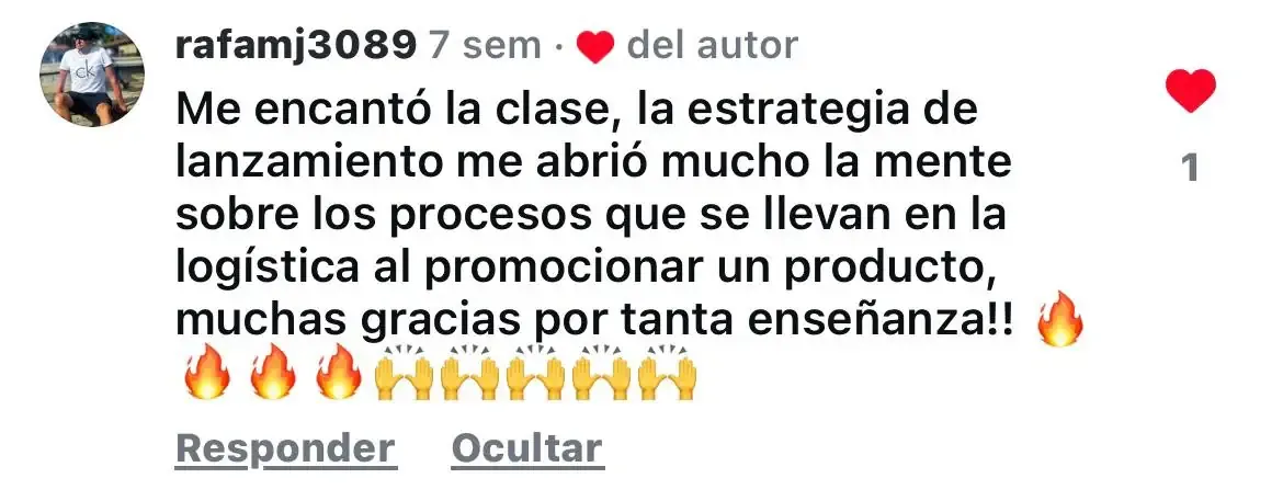Testimonio de alumno