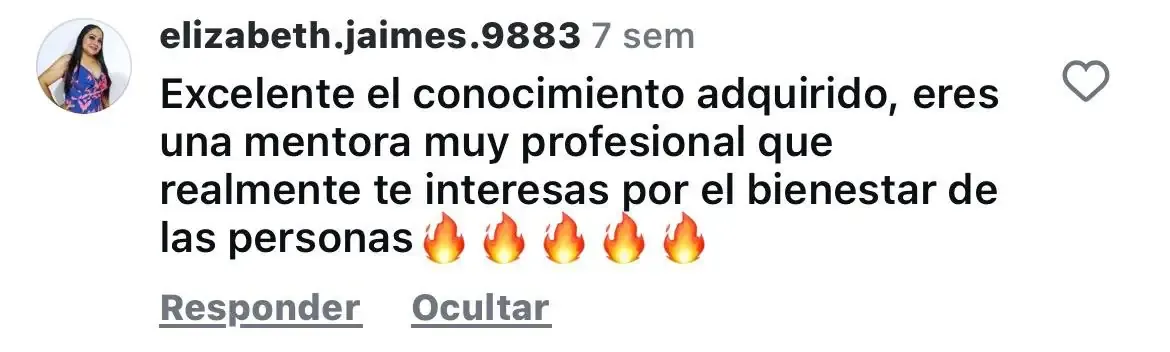 Testimonio de alumno